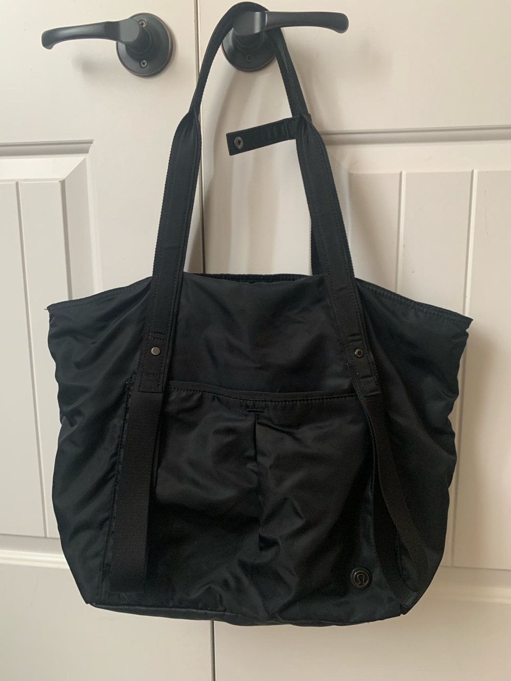 lululemon athletica Black Nylon Tote Bag